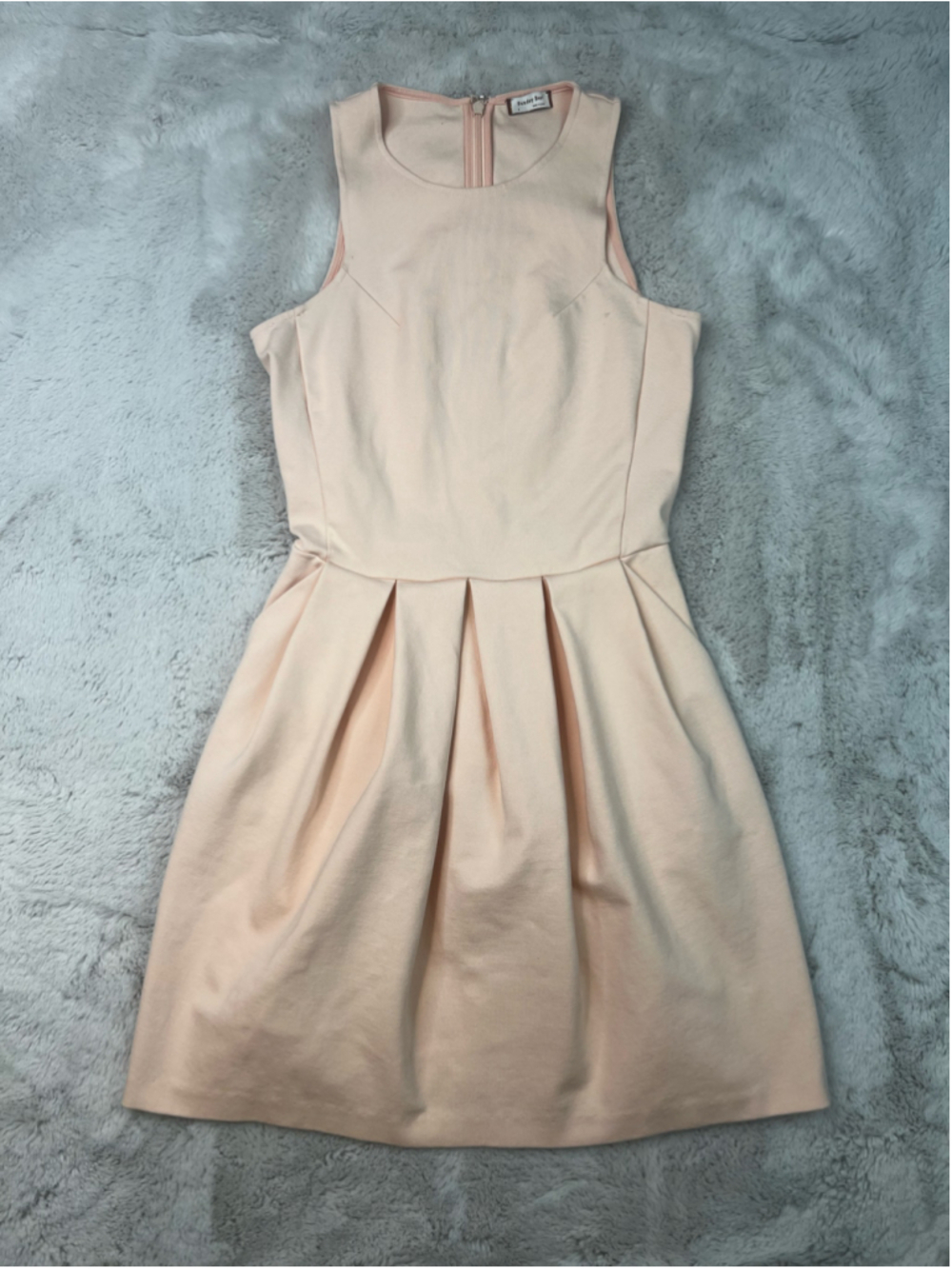 Sunday Best Mini Dress Size 2 Pink Sleeveless Pleated A-Line Fit & Flare Stretch
